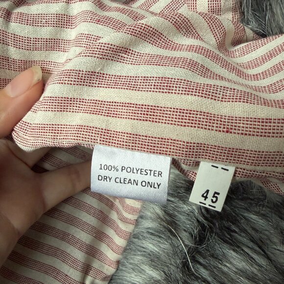 The Collection Royal Whimsical Multicolor Swirl Faux Fur Trim Vest Size S - Picture 5 of 6